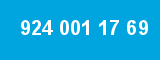 924 001 17 69 924 001 17 69
